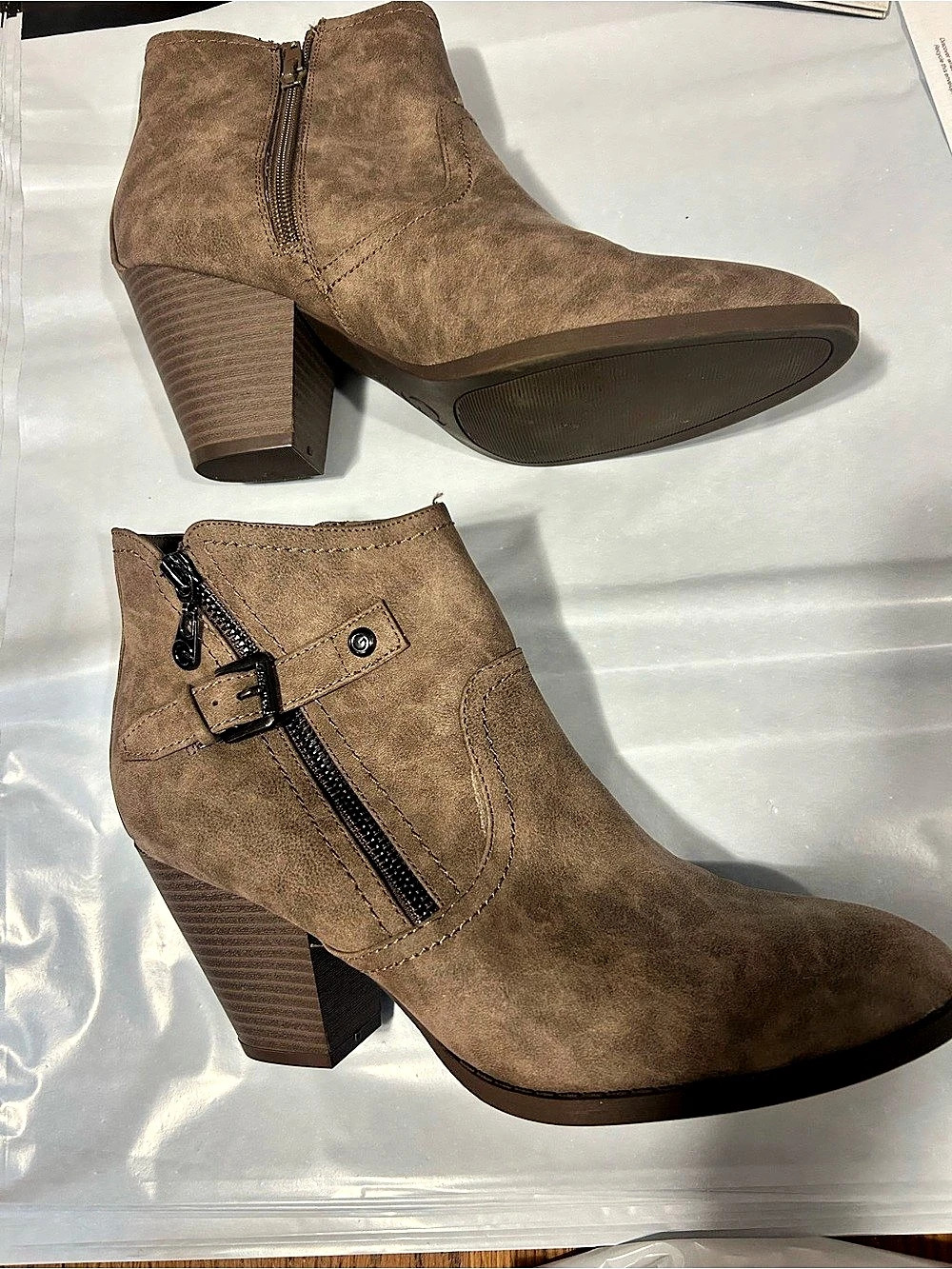 Guess Veora Ankle Booties Brown Ankle Boots